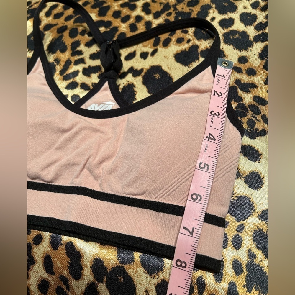Avia Light Pink Seamless Cami Padded Sports Bra - Picture 6 of 6